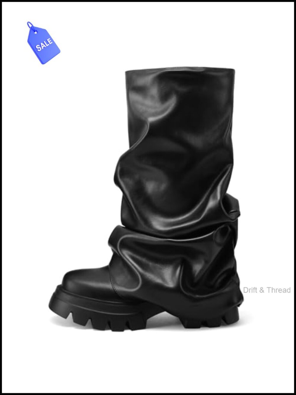 Metallic Silver Platform Boots